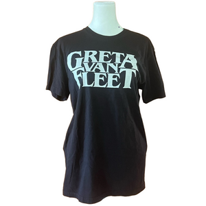 Greta Van Fleet Black and White Short Sleeve Tee